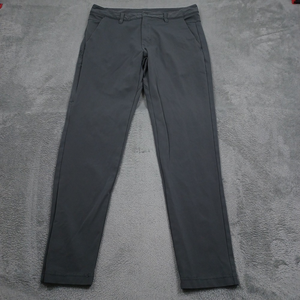 Bylt Pants Mens Medium Gray Chino Pockets Everyday Pant 2.0 Basics Modern